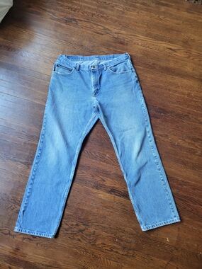 Riders by Lee Mens 38X32 Denim Jeans Regular Fit Straight Leg Heavy Duty